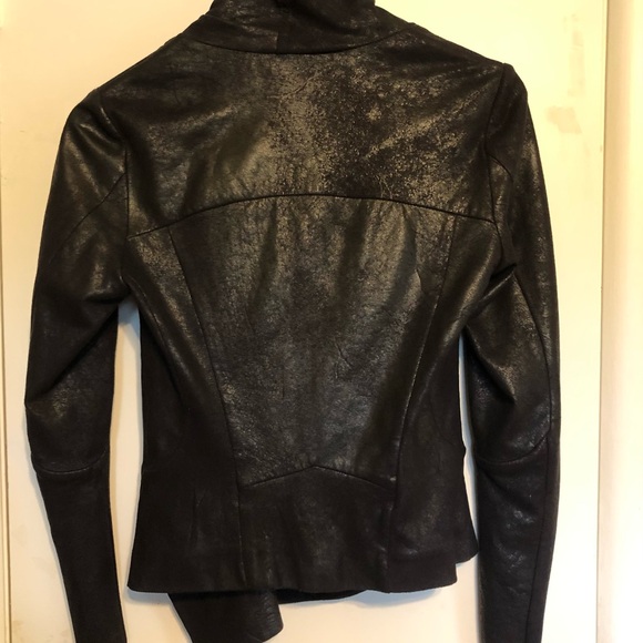 Zara Women’s Lightweight Black Vegan Leather Jacket in Size Small - Picture 2 of 8